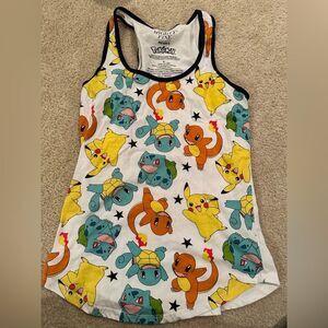 Ladies pokemon tank top sz small